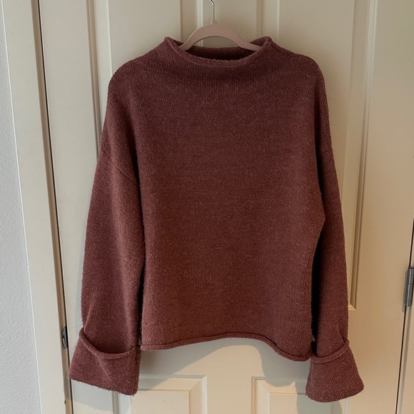 Anthropologie Sweaters - Anthropologie Rust Cowl Neck Sweater